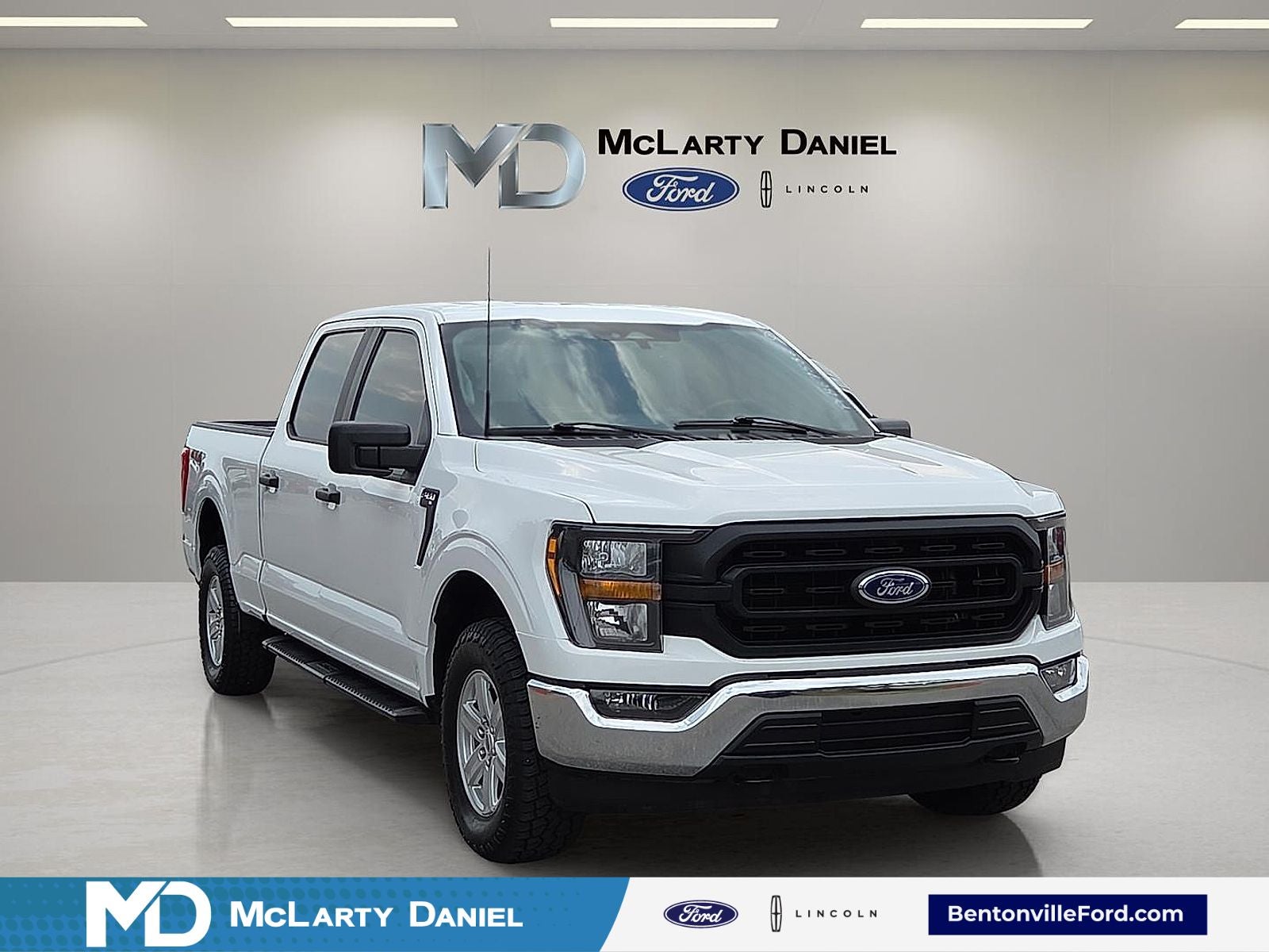 2023 Ford F-150 XL in Oxford White — front three-quarter view