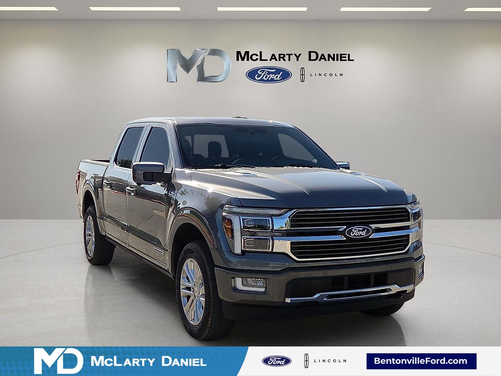 2025 Ford F-150 King Ranch in Carbonized Gray Metallic — front three-quarter view
