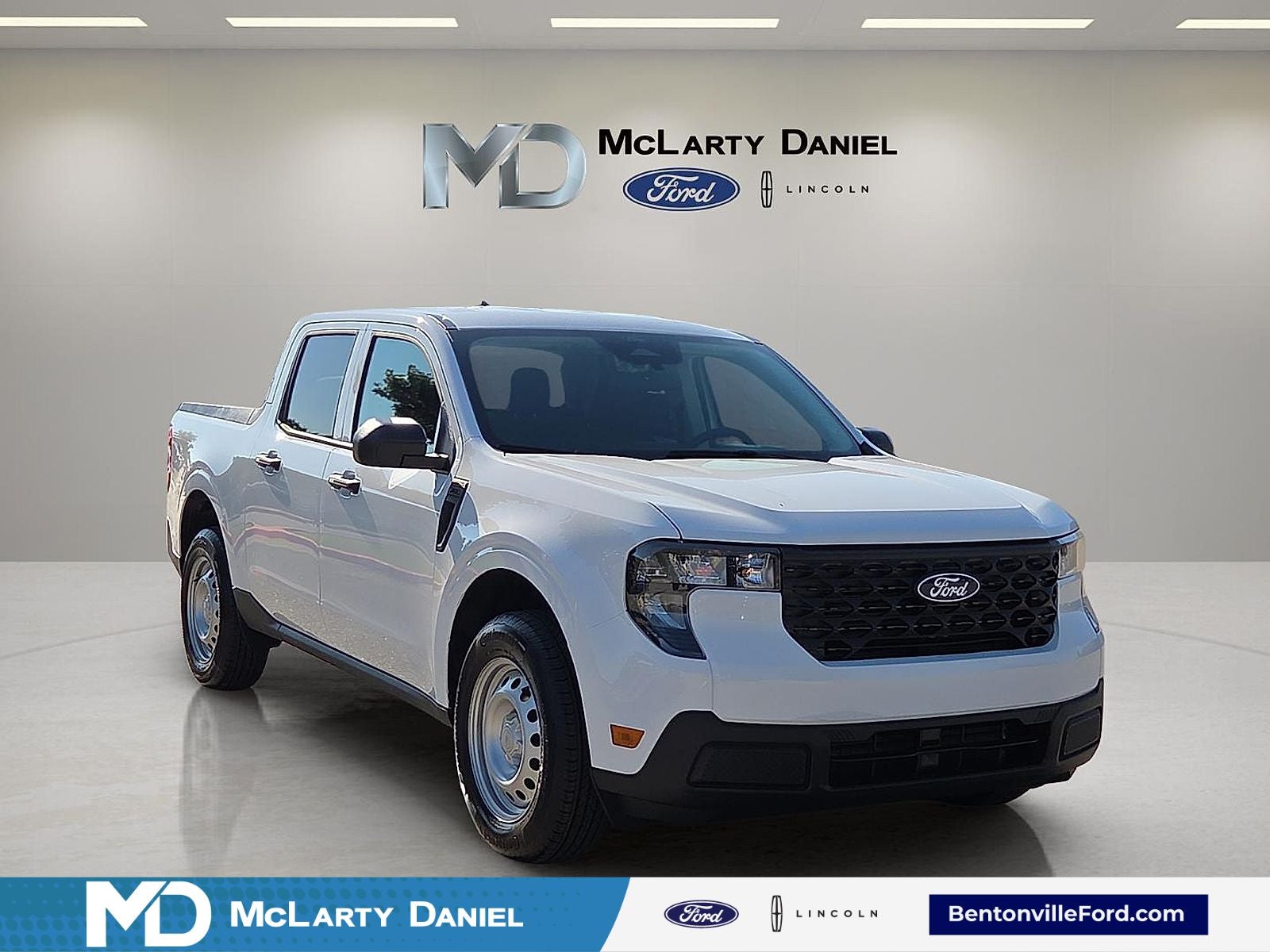 2026 Ford Maverick XL in Oxford White — front three-quarter view