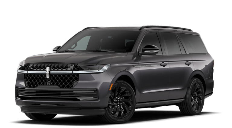 2027 Lincoln Navigator Reserve in Starlight Gray Premium Colorant — front three-quarter view