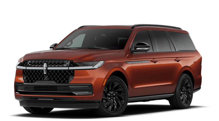 2027 Lincoln Navigator Reserve in Bronze Fire Tinted Clearcoat — front three-quarter view