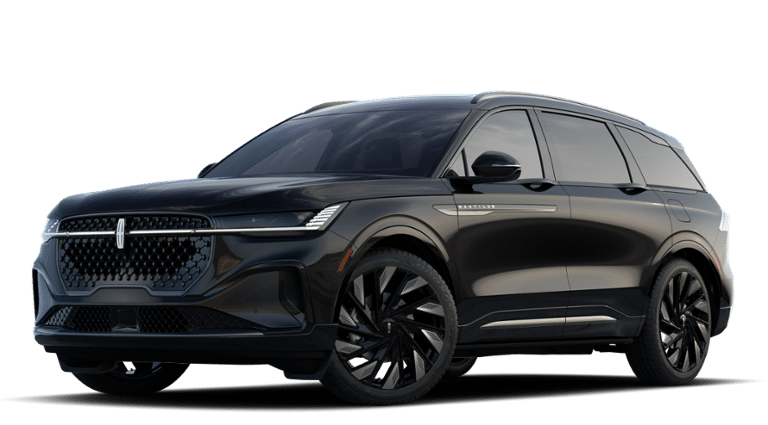 2026 Lincoln Nautilus Reserve in Infinite Black Metallic Clearcoat — front three-quarter view