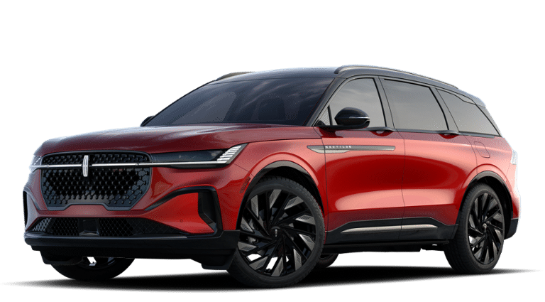 2026 Lincoln Nautilus Reserve in Red Carpet Metallic Tinted Clearcoat — front three-quarter view